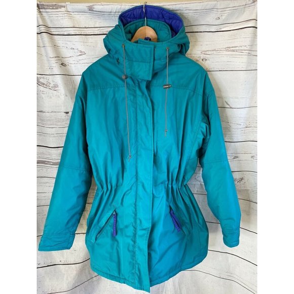 VTG 80's Columbia Women's L thinsulated Parka SUper Warm - Picture 1 of 8